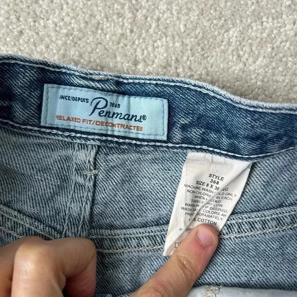 Vintage high waist relaxed fit denim short - Picture 3 of 9